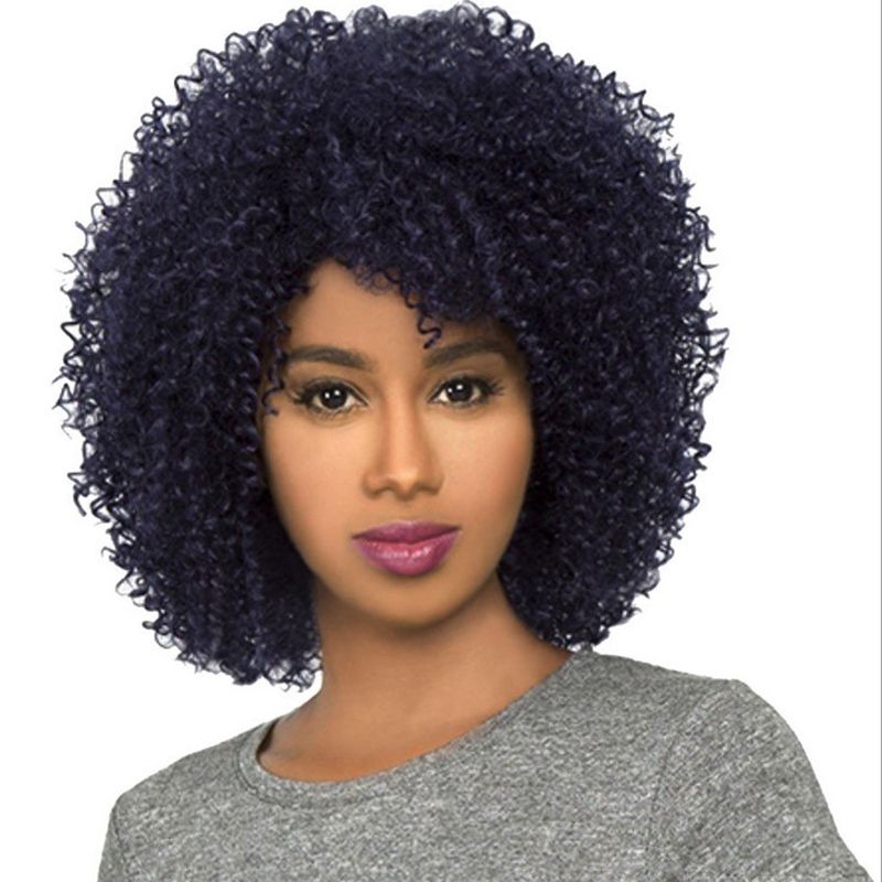 Acheter Nouv Courte Perruque Afro Bouclés Afro Crépus Brazilian Cheveux Africaine Ameri Simulation Humaine Perruque De Cheveux Bouclés Crépus De 14,96 € Du Beautyhair9 | DHgate.Com