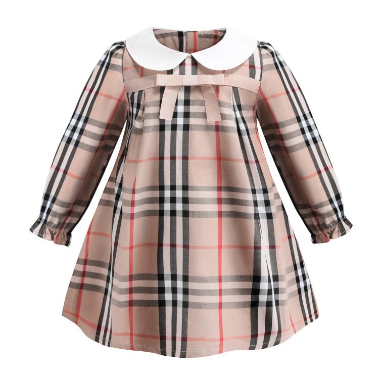 Compre Muneca De Otono Vestido Para Ninas Vestido De Estilo Europeo Y Americano Manga Larga Clasico Vestido De Algodon De Bowknot Lindo Bebe Una Linea Vestido De Fiesta S75 A 10 48