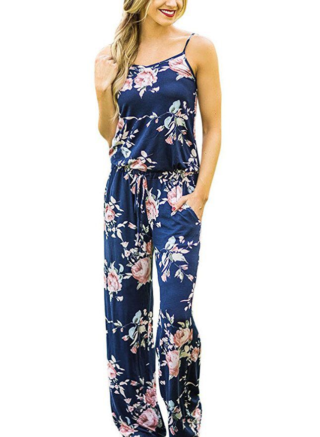 floral romper pants
