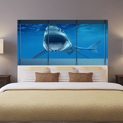 180 90cm Ym Ws 005 Deep Sea Shark Bedroom Painting Living Room