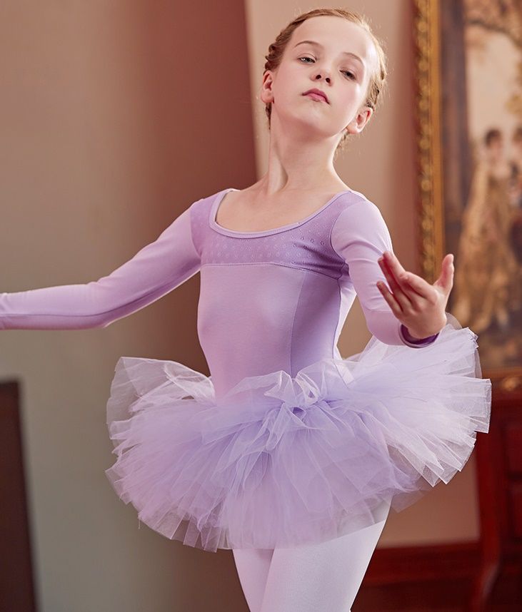 Girls Kids Ballet Tutu Dress Gymnastics Leotard Leotard Ballerina Dance Costume