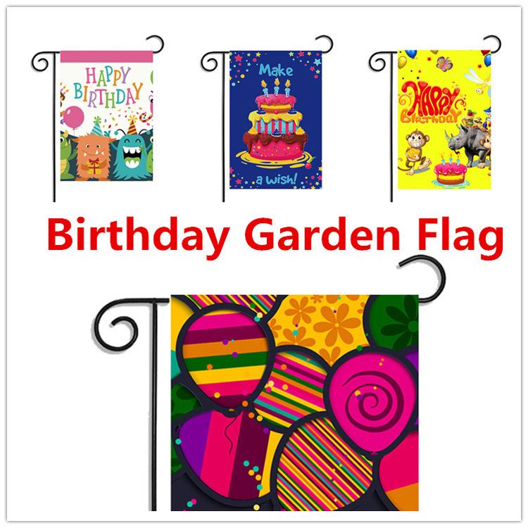 2020 11 Style Happy Birthday Letter Print Garden Flag Diy Yard Hanging Flag House Decoration Baby Shower Party Banner Flags From Fashiontrend2016 2 49 Dhgate Com