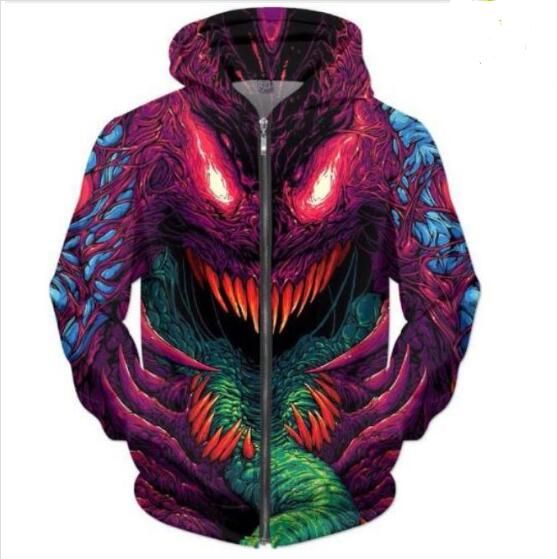 beast moletom com capuzs