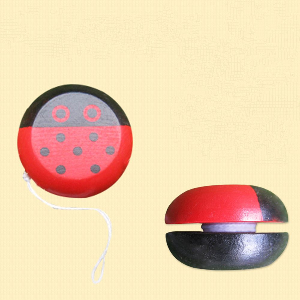 Red Cute Animal Yo Yo Toys Bearing Professional Yoyo Toys Wood High