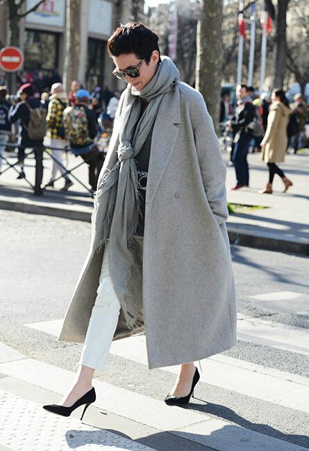 Manteau Femme 2017 Abrigos de Lana Abrigo Largo de Invierno Mujeres Abrigo de Gris