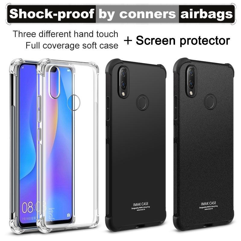 For Huawei P Smart 2019 Cases Silicone Soft TPU Matte Back Cover For Funda  Huawei P
