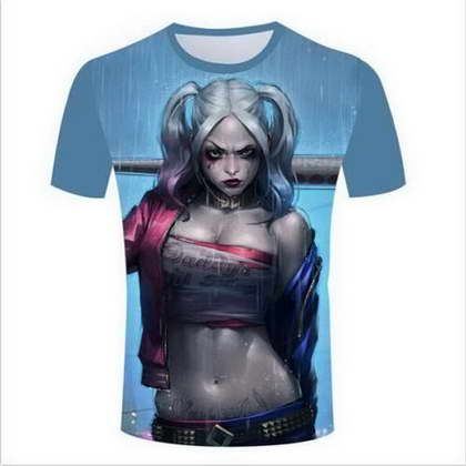 Grosshandel Anime Harley Quinn 3d Lustige T Shirts Neue Mode Manner Frauen 3d Print Charakter T Shirts T Shirt Feminine Sexy T Shirt T Shirt Tops Kleidung Ya25 Von Yychristmas 10 56