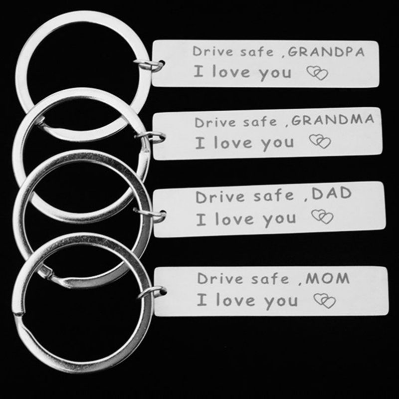 Drive Safe Keychain Brother I Love You Keychain Gift for Brother Family Jewelry