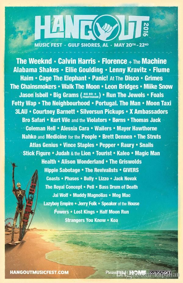 63011 Hangout 2017 Wall Print POSTER CA