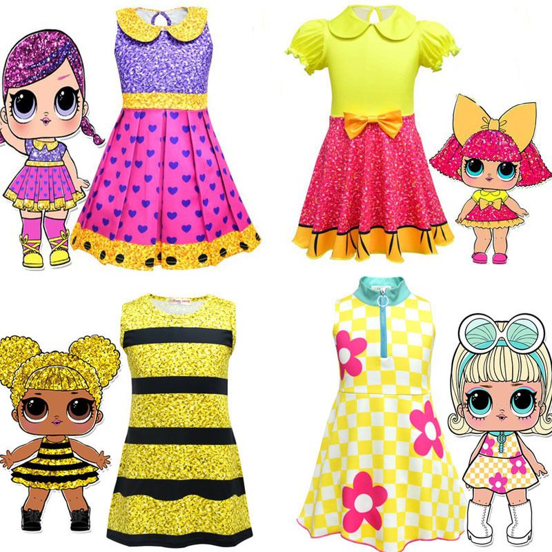 Posesión Arte nada Vestidos 2018 Verano Nuevo Lol Muñecas Vestido De Fiesta De Navidad Trajes  De Ballet Niños Cosplay Ropa Niños Princesa Lol Vestido De Niñas De 7,26 €  | DHgate