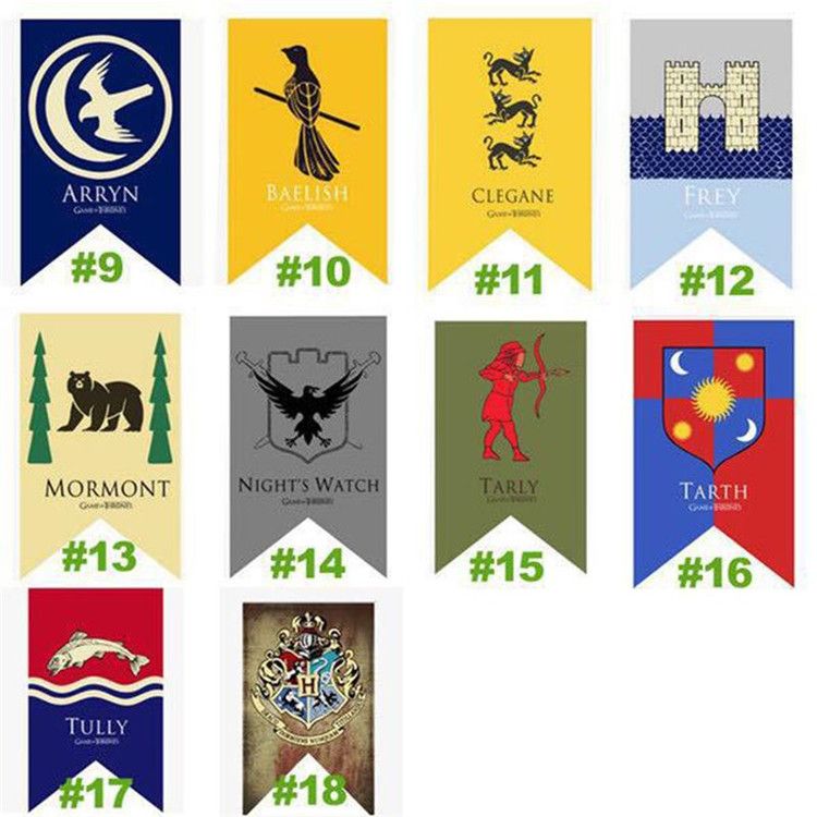 2020 Game Of Thrones Flag House Targaryen Lannister Stark Wolf