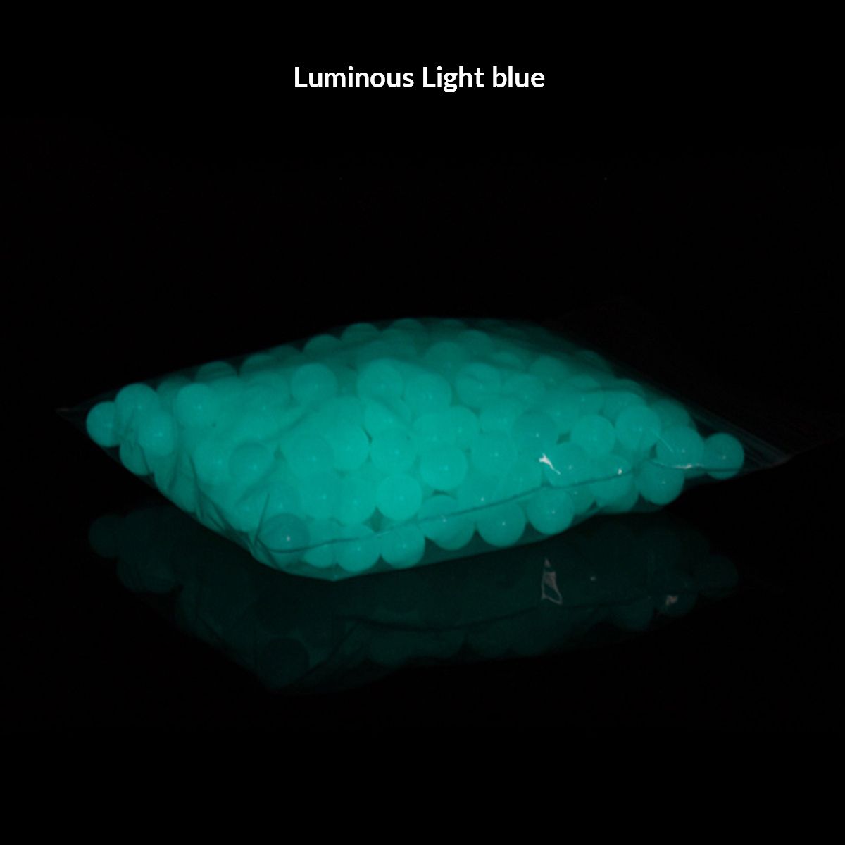 Luminous light blue 6mm