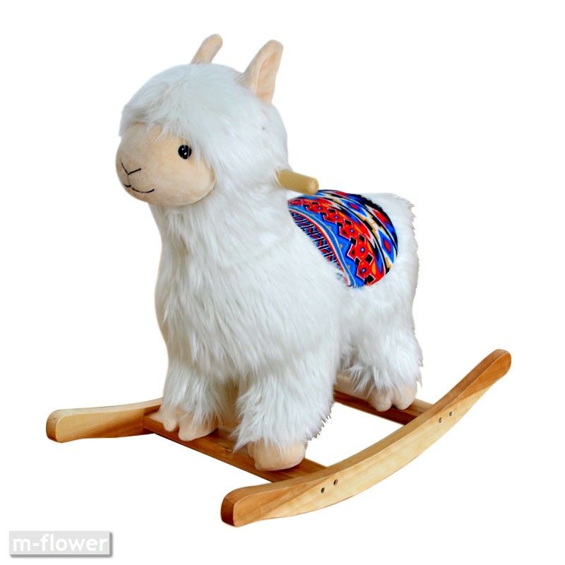 llama rocking horse