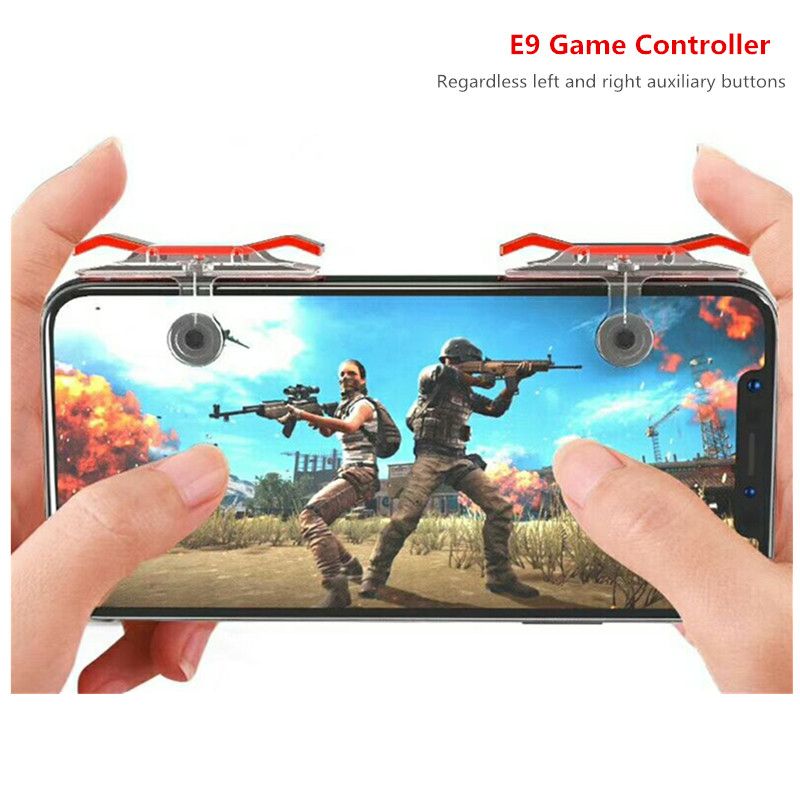 Mobile Phone Game Controller E9 Gamepad Shooter Button For Smartphone For Knives Out Eating Chicken Games Pubg Phone Gaming From X 1 33 Dhgate Com