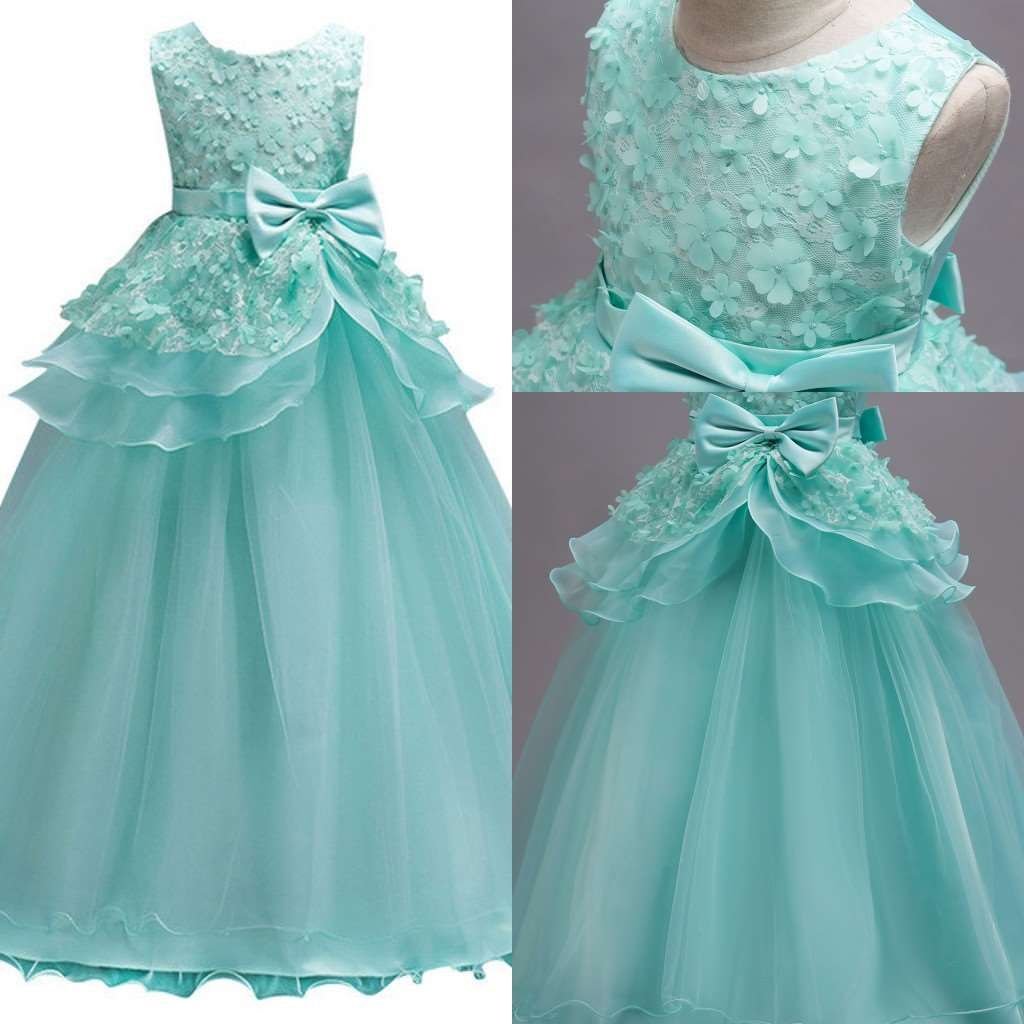 mint green toddler flower girl dress