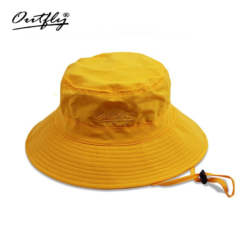 orange fisherman hat