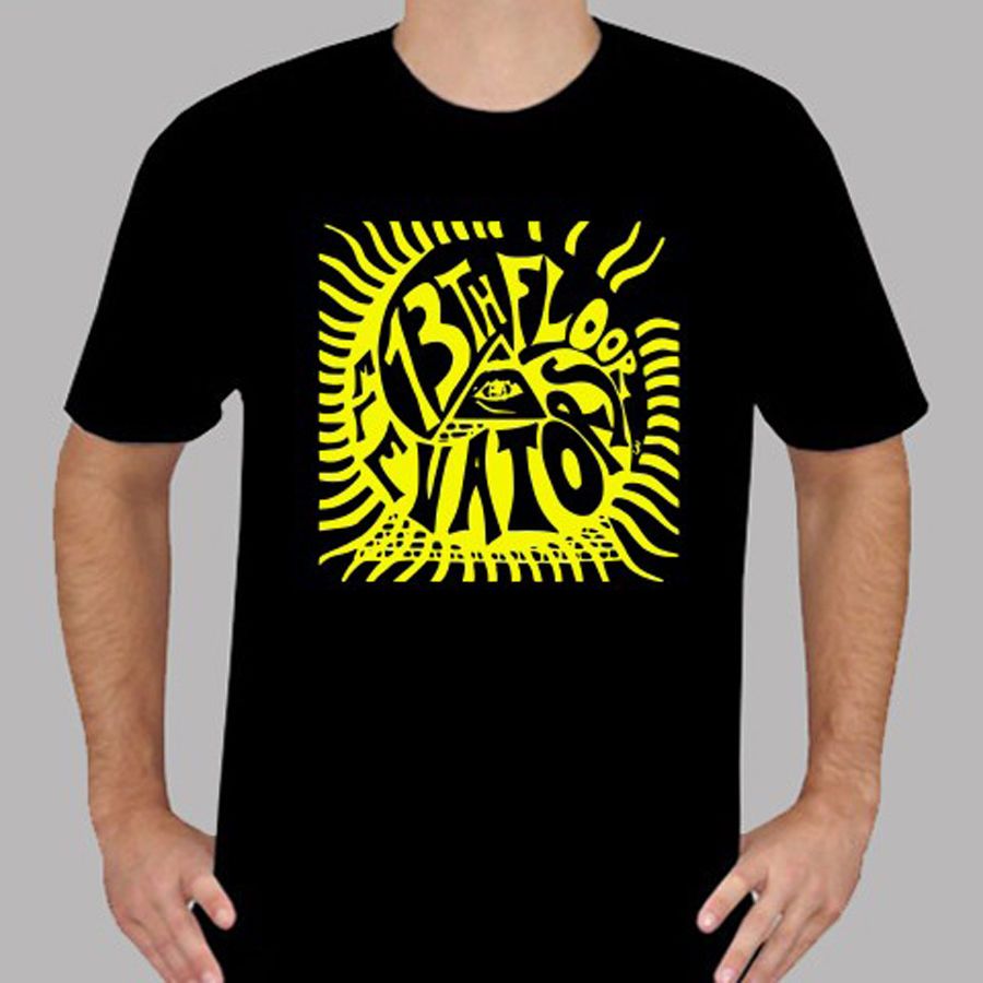 The 13th Floor Elevators Rock Band Legend Men S Black T Shirt Size S To 3xl T Shirt Men Design Short Sleeve Cotton Custom Plus Size Couple T T Sirt T