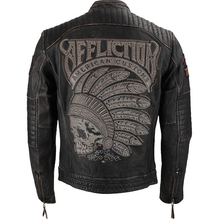 Affliction leather jacket limited edition Clearance