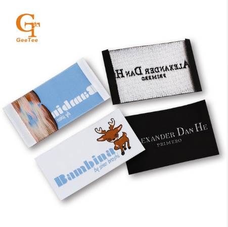2020 Custom Logo Brand Woven Clothing Labels Tags For Clothes