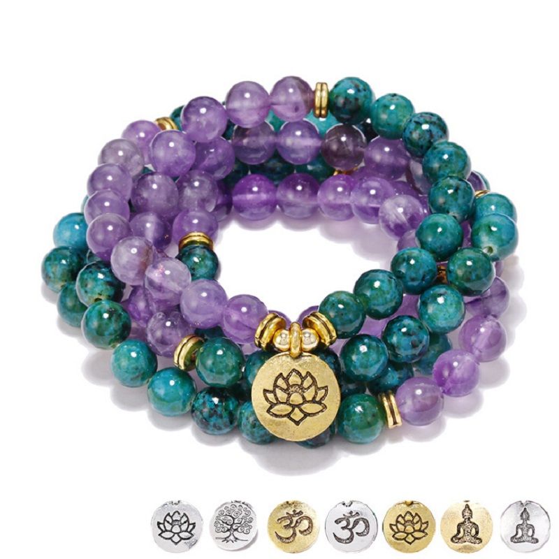 purple crystal bracelet