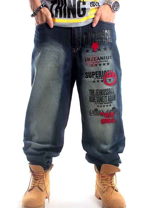 Acquistare Jeans Hip Hop Da Uomo HIPHOP Street Dance AKA Lavato Ricamo  Sciolto Casual Pantaloni Da Uomo Pantaloni Jeans Da Uomo Economico |  Consegna Veloce E Qualità | It.Dhgate