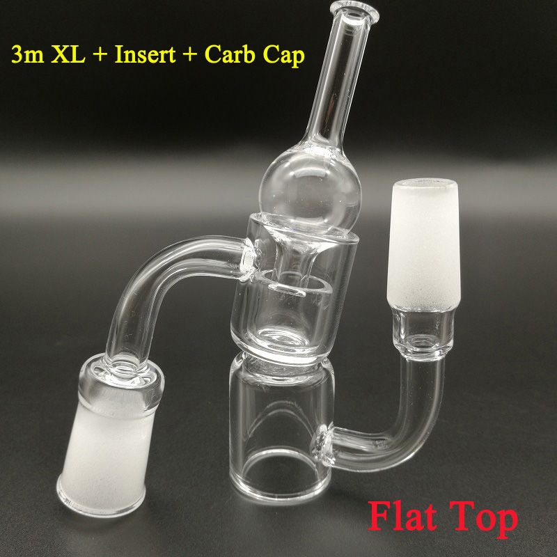 2020 3mm XL Flat Top Quartz Banger Dab Nail With Removable Quartz