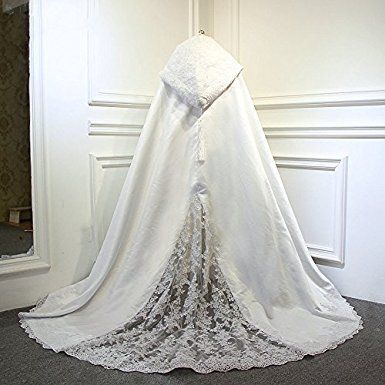 wedding dress and hat