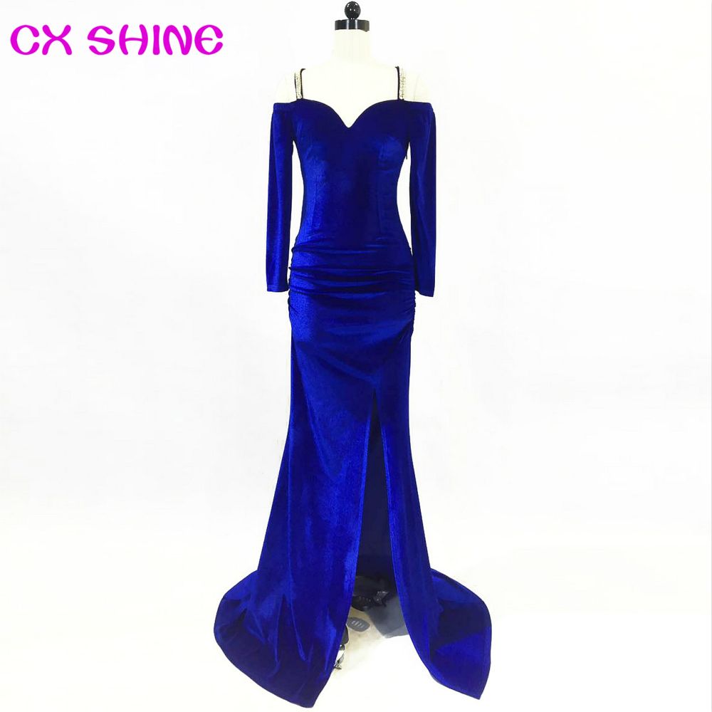 robe en velour noir