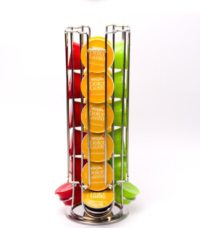 satin al ucretsiz kargo stainess celik dolce gusto kahve kapsul tutucu standi ekran mutfak organizator raf 24 42 bardak kahve kapsul depolama raf