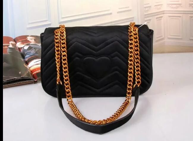 black gold chain purse