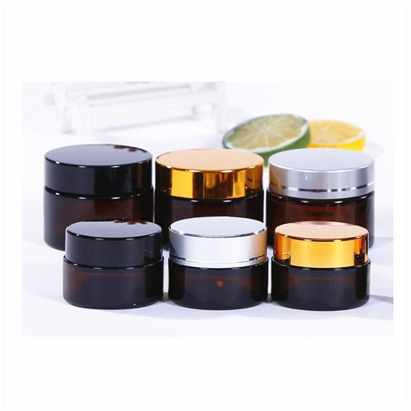 Download 2021 10 20 30 50ml Amber Glass Jar Travel Cosmetic Makeup Jars Lotion Creams Glass Bottle 0238 From Cosybag 0 45 Dhgate Com