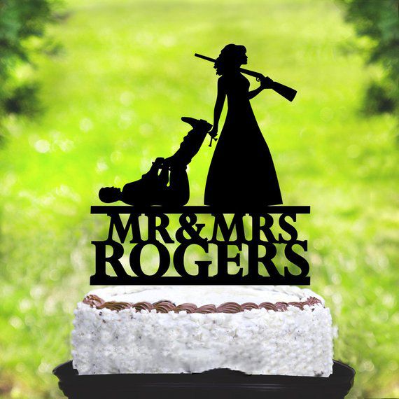 2020 Wedding Cake Topper The Hunt Is Over Cake Topper Bridal