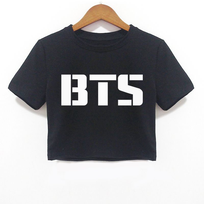 Acquistare Moda Coreana Bts Kpop Bt21 Felpa Con Stampa Nera Crop Top Shirt  Harajuku Donna Con Cappuccio Felpe Top Hip Hop 2018 Economico | Consegna  Veloce E Qualità | It.Dhgate
