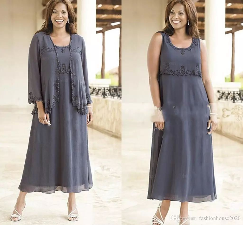 mother of the bride dress and jacket plus size
