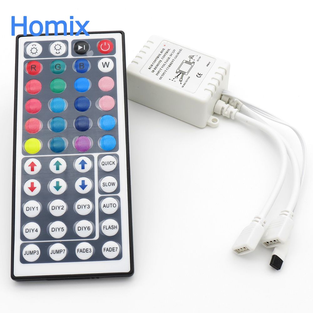 RGB LED Controller Remote Steuerung 44 Tasten IR Fernbedienung 12V 6A 72 Watt