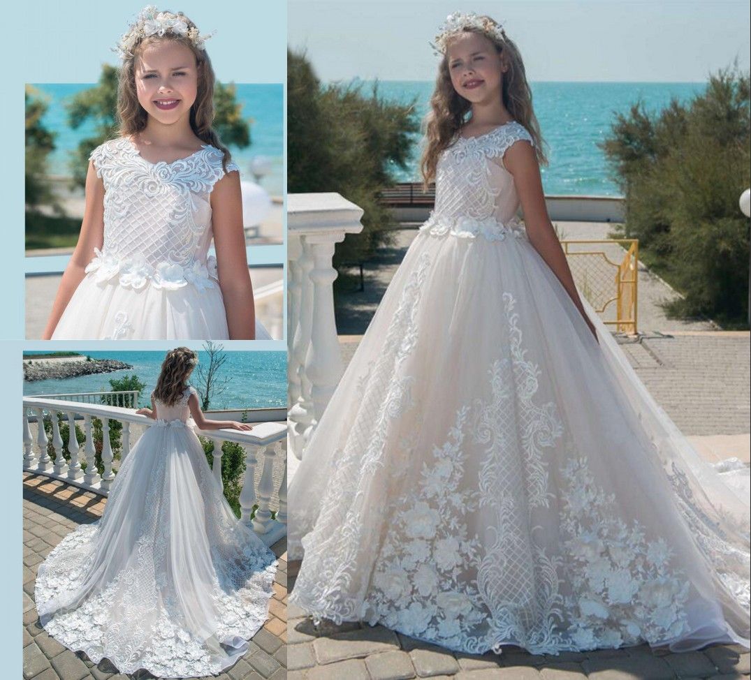 monsoon ivory flower girl dress