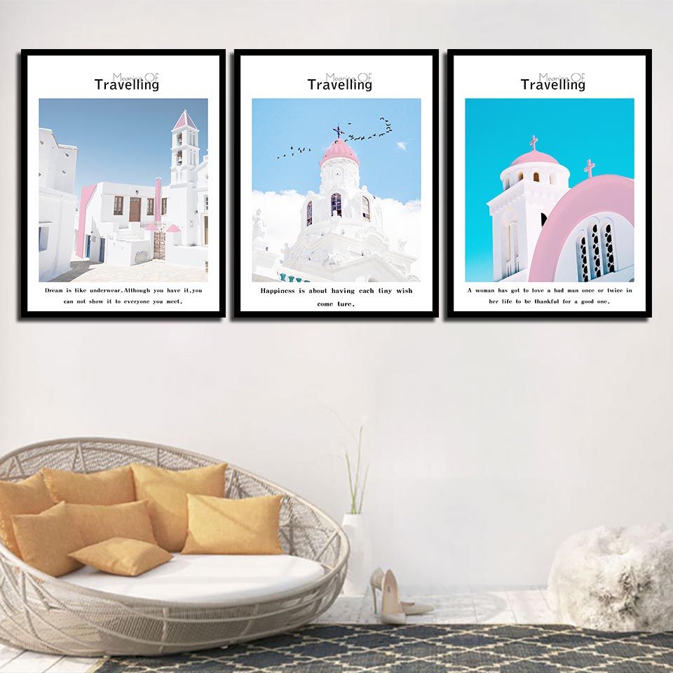 Compre 3 Unidades Hermosa Casa Blanca Rosada Iglesia Fotos