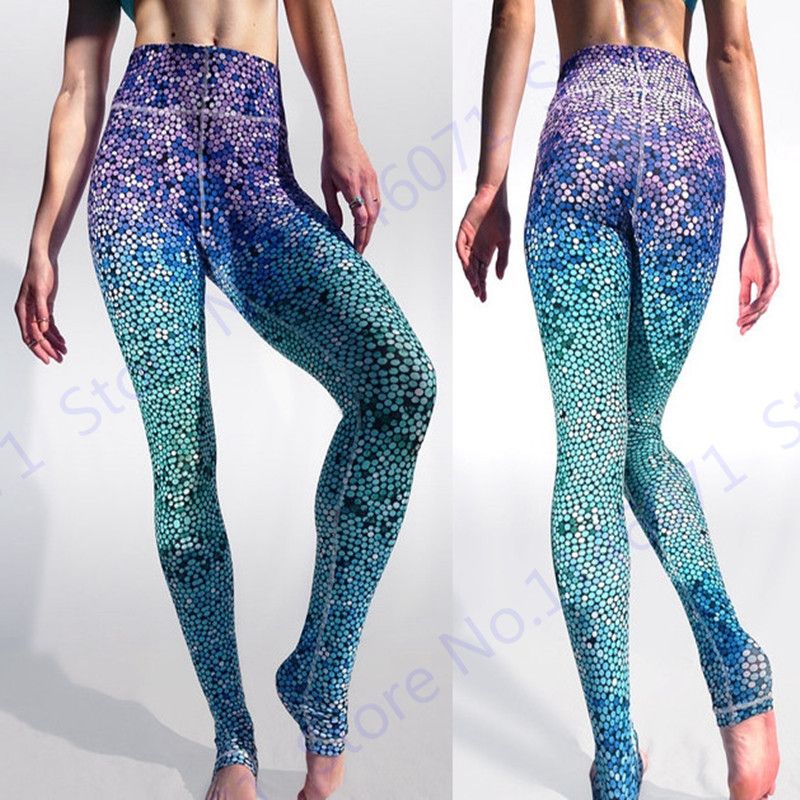 fish scale yoga pants