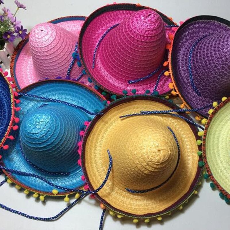 straw party hats