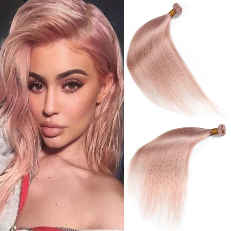 Dreaming Queen Hair Solid Pink Ombre Brazilian Straight Virgin