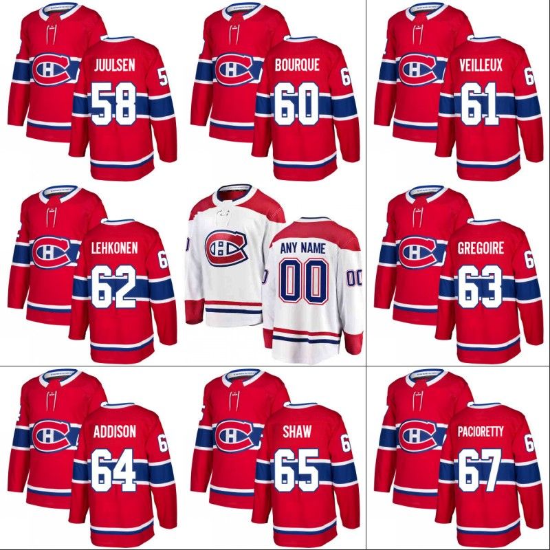 shaw canadiens jersey