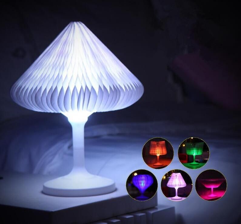 led sculptural touch table lamp