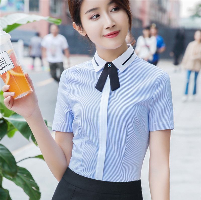 women's formal shirt and tie
