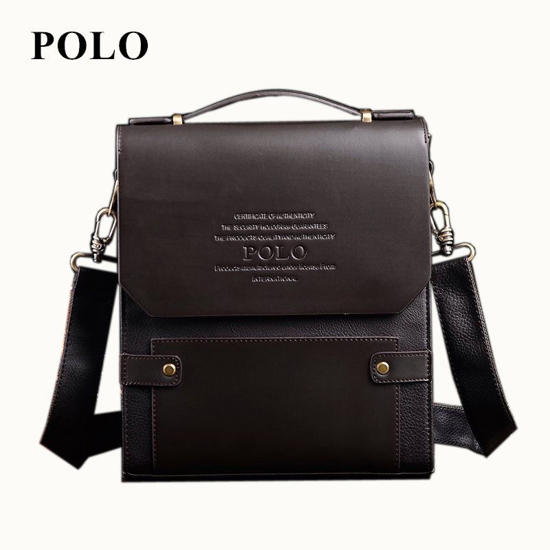 Videng polo leather messenger bag sale