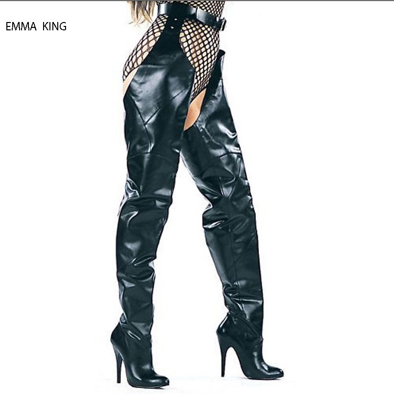 knee high boots with belt