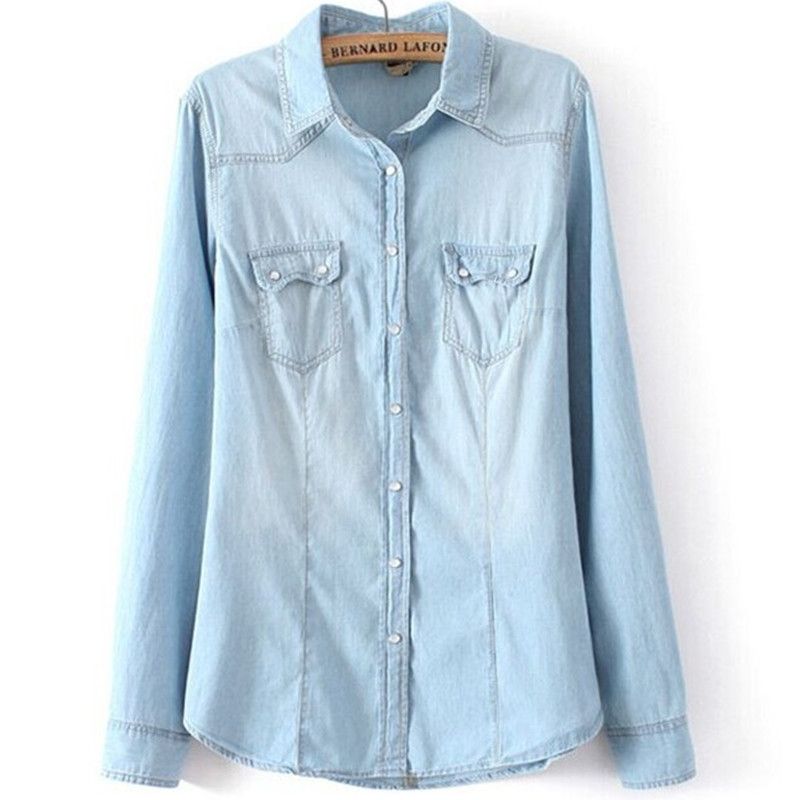 ladies chambray shirt