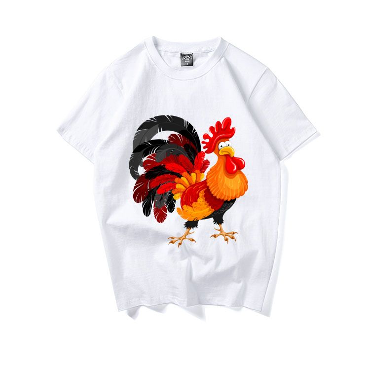 Camiseta De Impresión 3d De Gallo Animal Popular Más Nuevo Camiseta De Impresión 3d De Gallo Animal Popular Más Nuevo