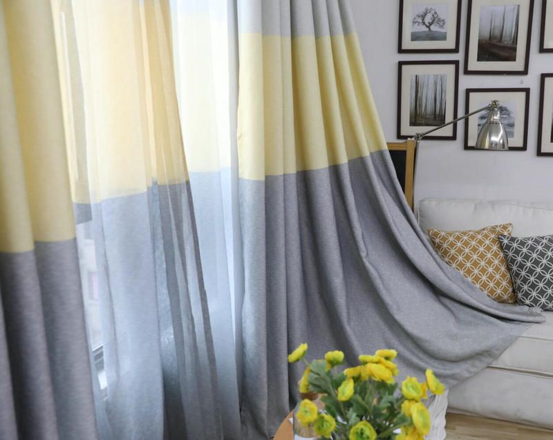 Byetee-cortinas opacas para ventana de cocina, color Beige, para café,  dormitorio, sala de estar…