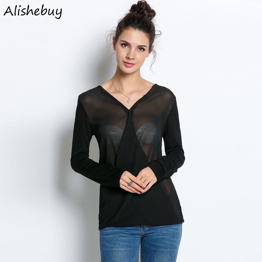 womens sheer tops