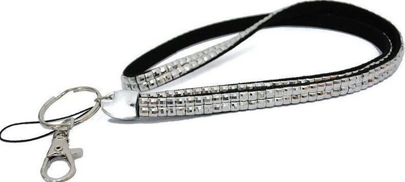 xiaocheng Crystal Audew Correa De Cuello De Bling del Rhinestone Personalizado para Credencial De Identificaci/ón del Anillo Dominante del Sostenedor De Herramientas Pr/ácticas para Hombres Y Mujeres